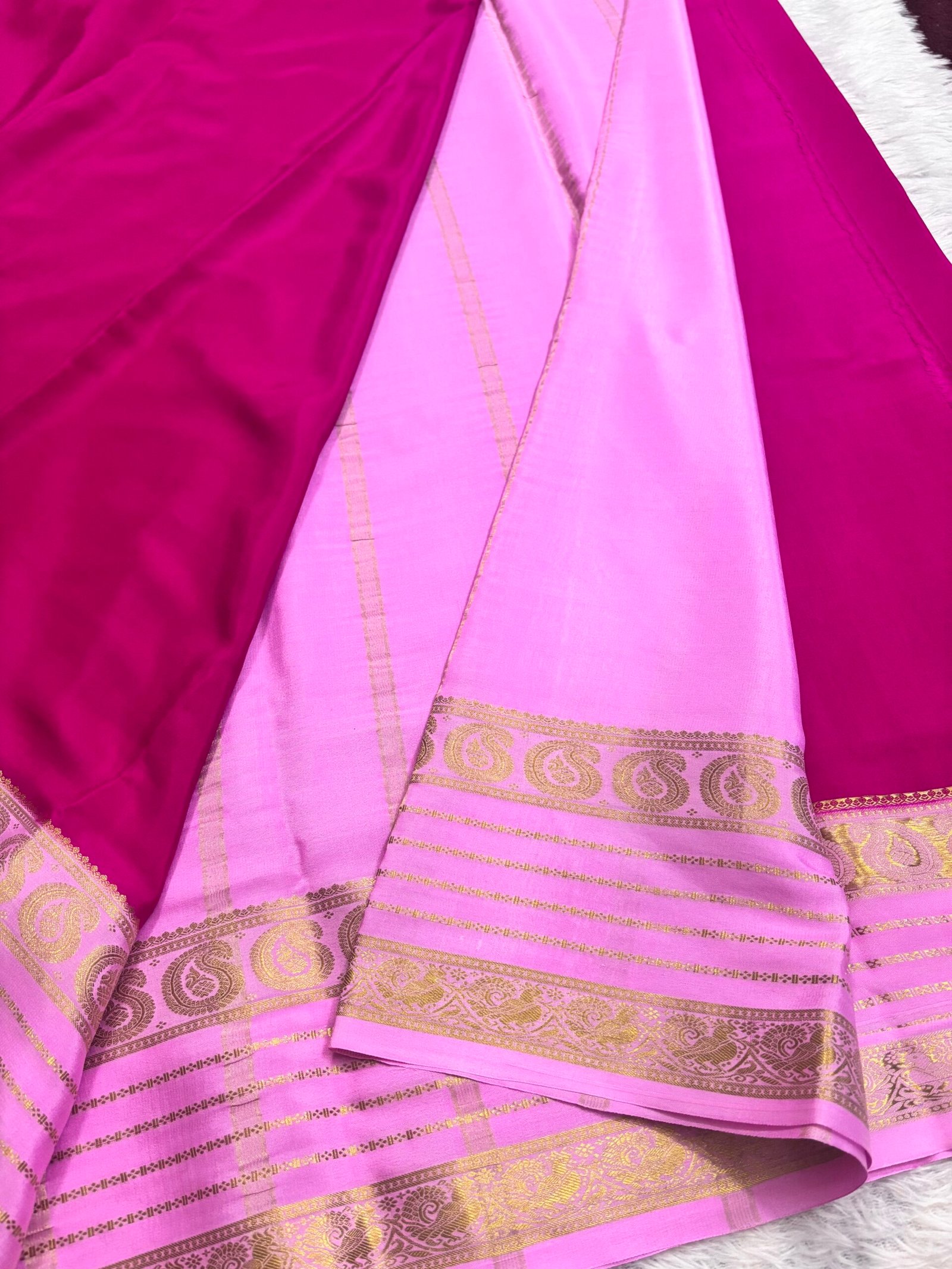 MDD7506 - Rani Pink with light Pink - Image 4