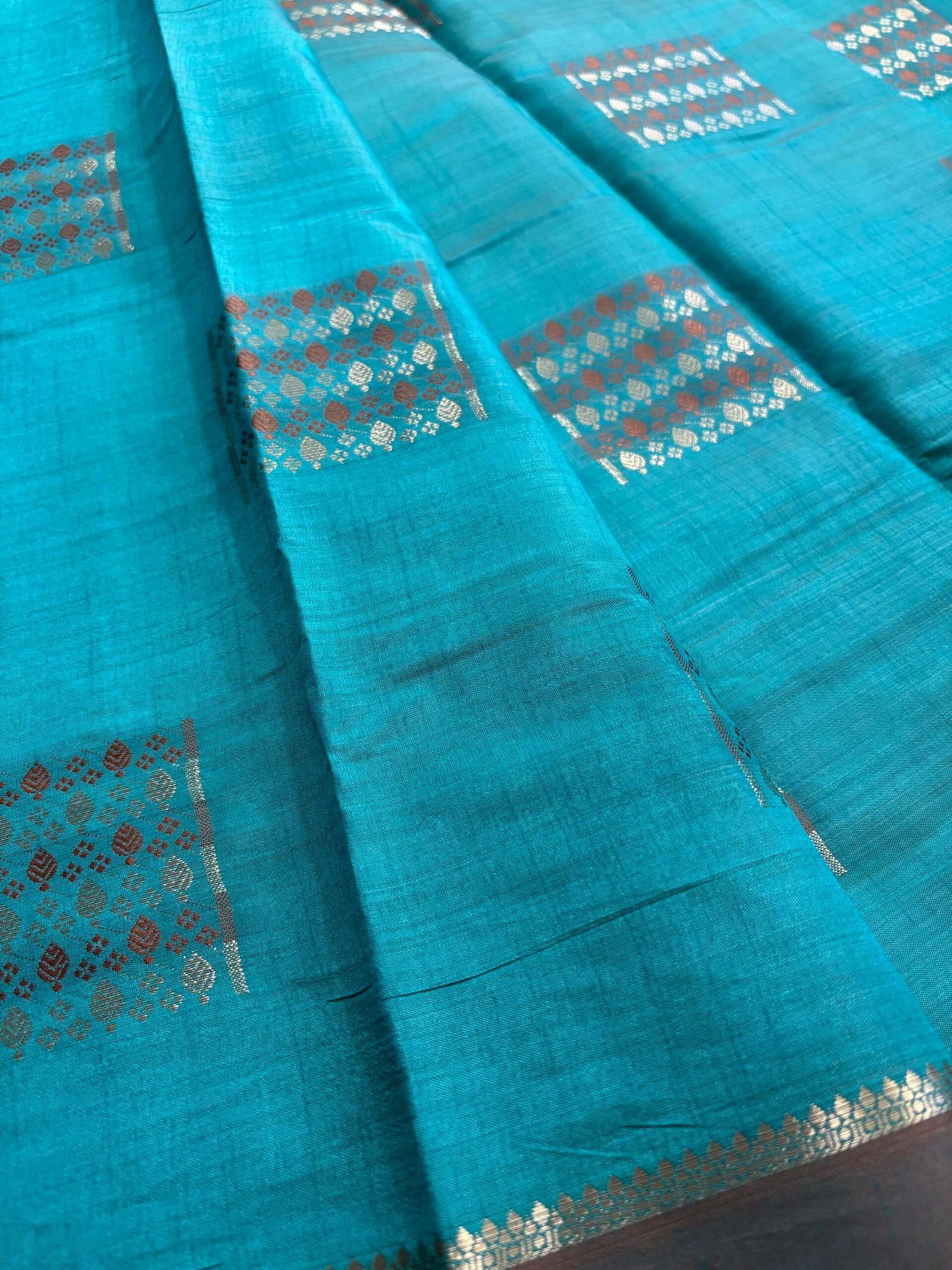 SDD7515 - Turquoise Blue with Brown - Image 4