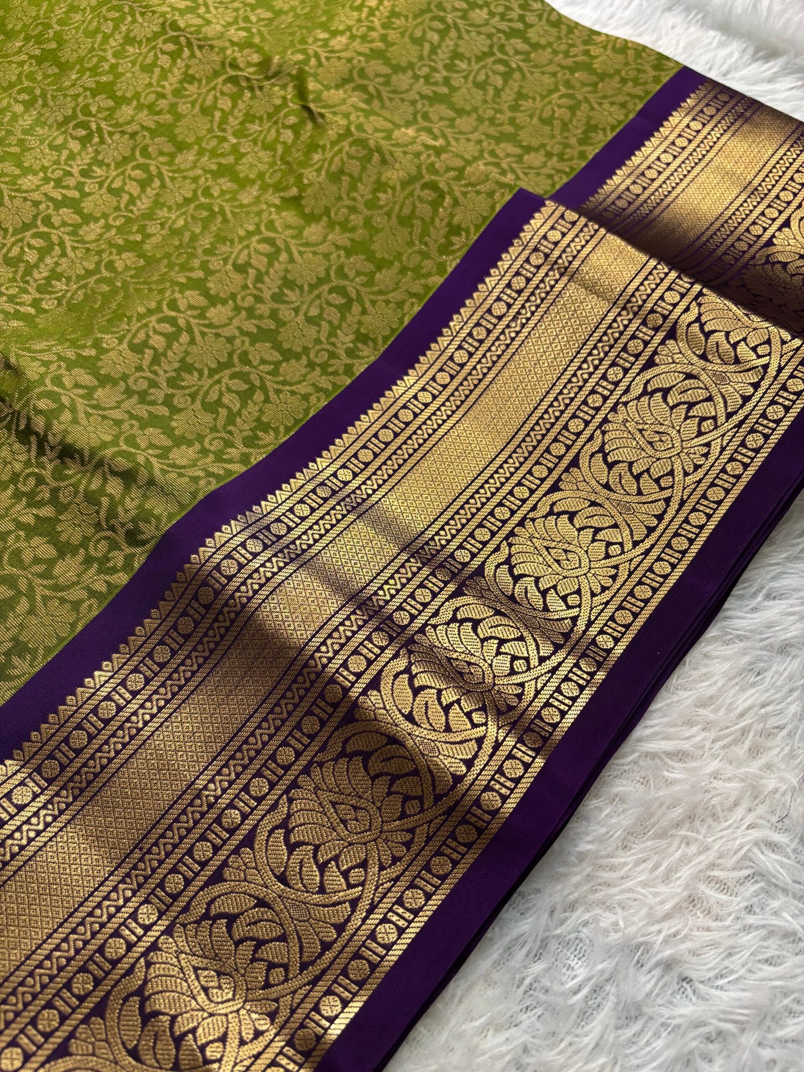 VKD07506 - Olive Green with Purple - Image 2