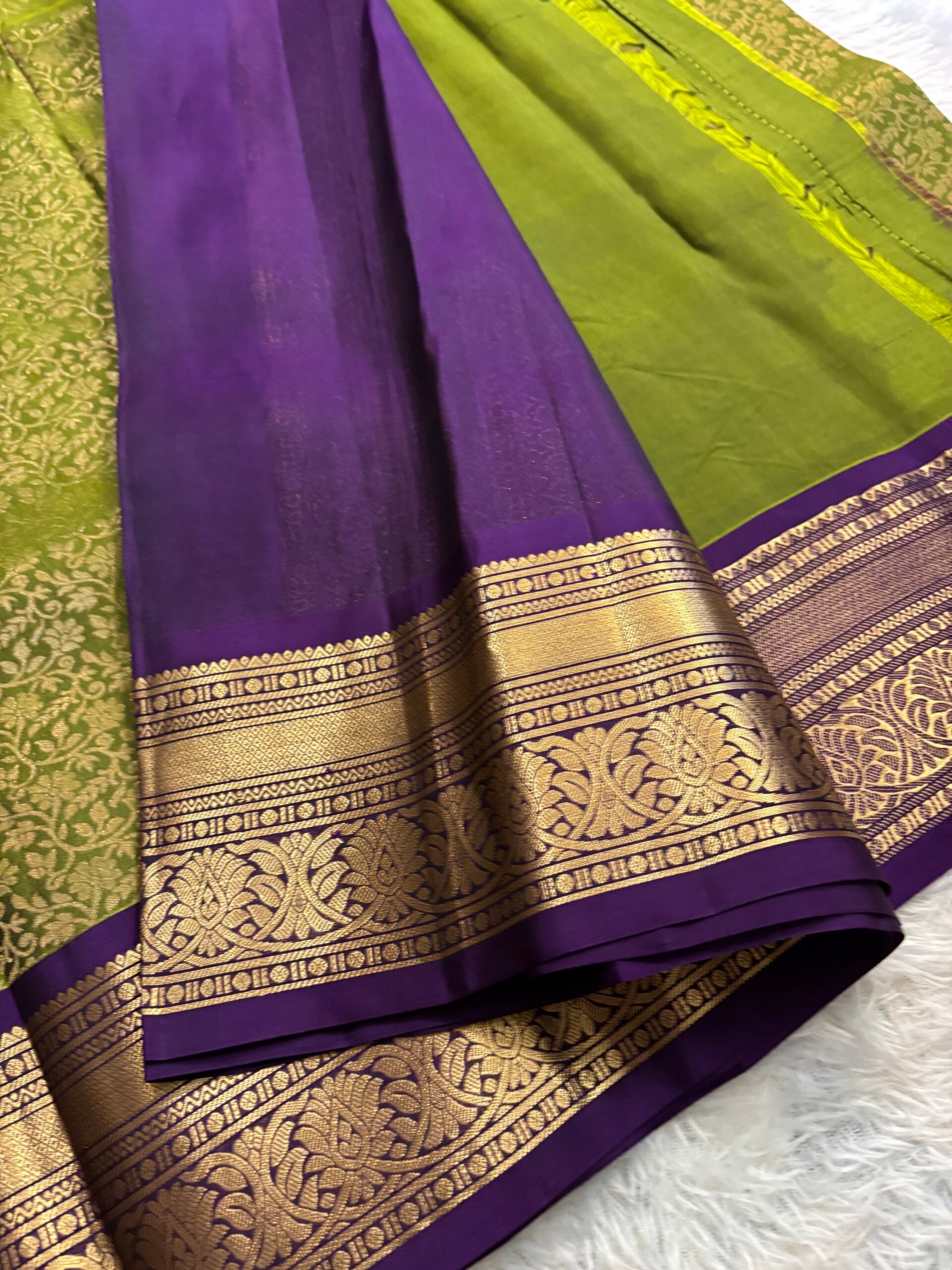 VKD07506 - Olive Green with Purple - Image 4