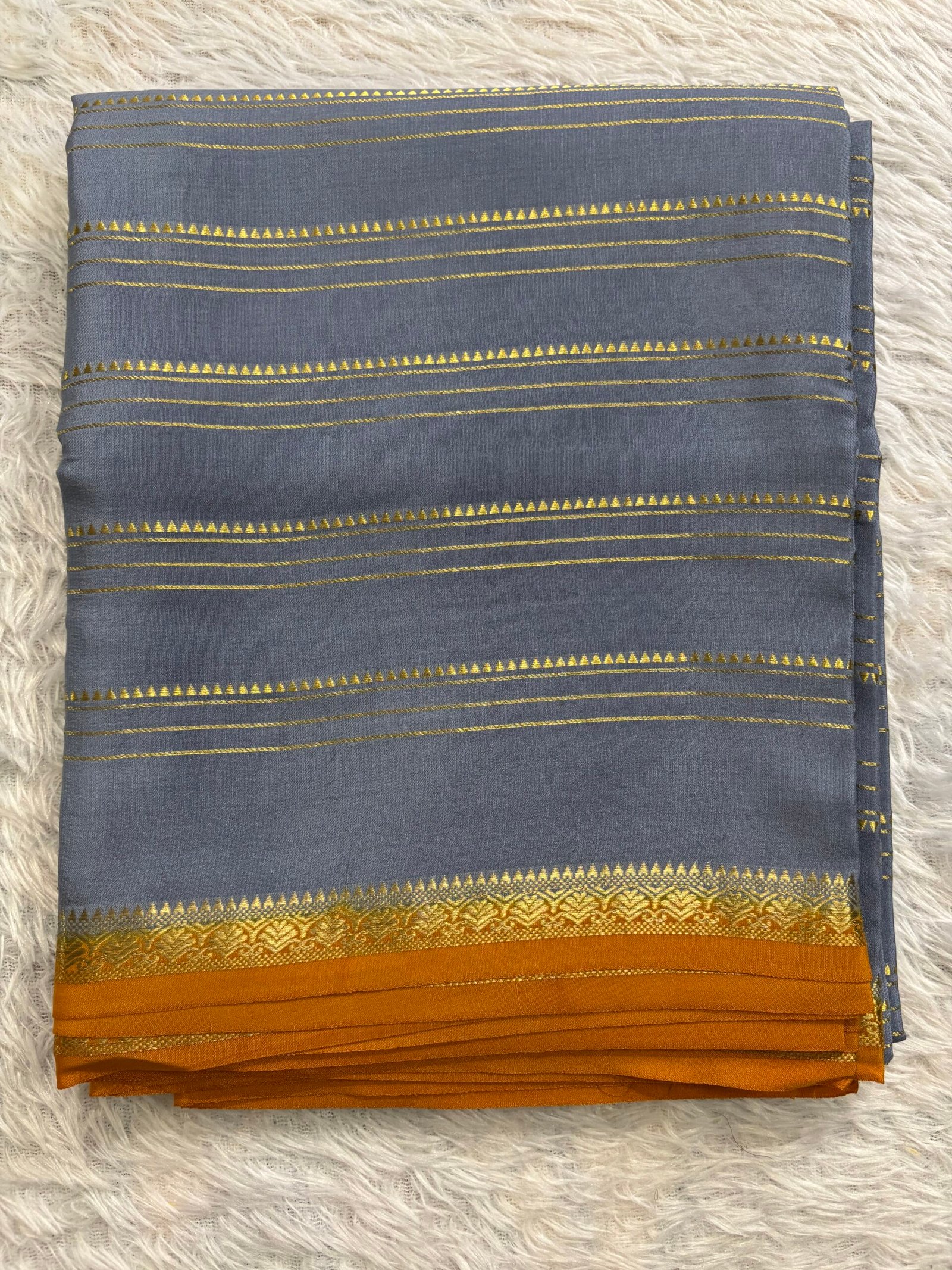 MDD945 - Grey with Mustard Orange