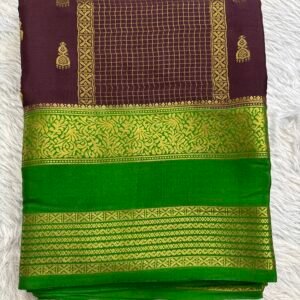 MDC040 - Dark Brown with Green