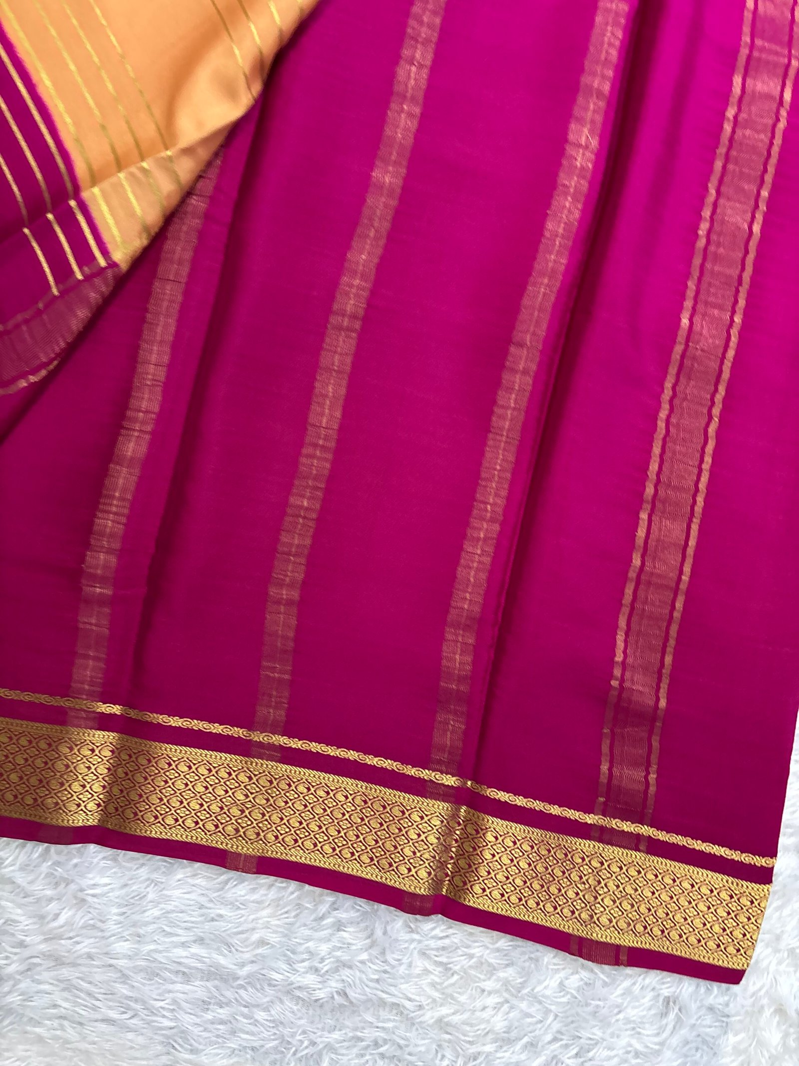 MDH754 - Rough Cream , Pink and Green - Image 3