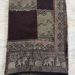 YKA7502 - Black, Maroon, Beige and Blue