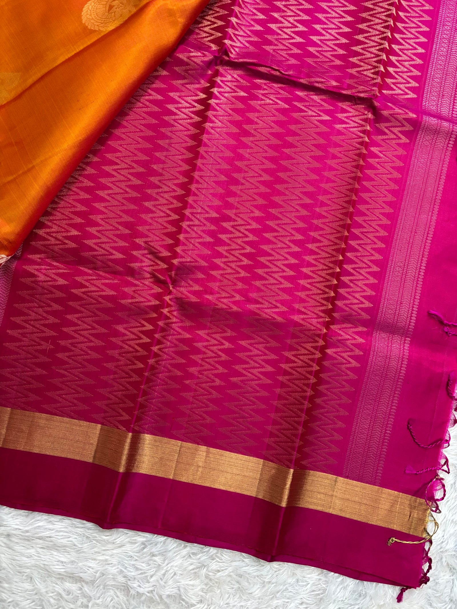 VKG914 - Dual toned Orange with Pink - Image 3