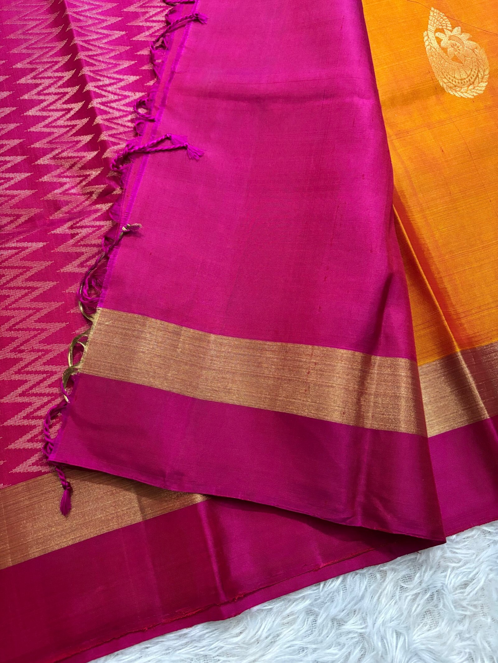 VKG914 - Dual toned Orange with Pink - Image 4