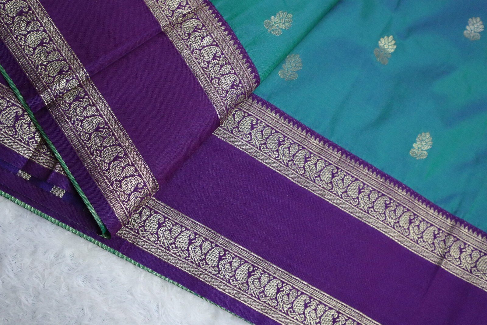 RCJ2816 - Dual toned Rama green with Purple - Image 2