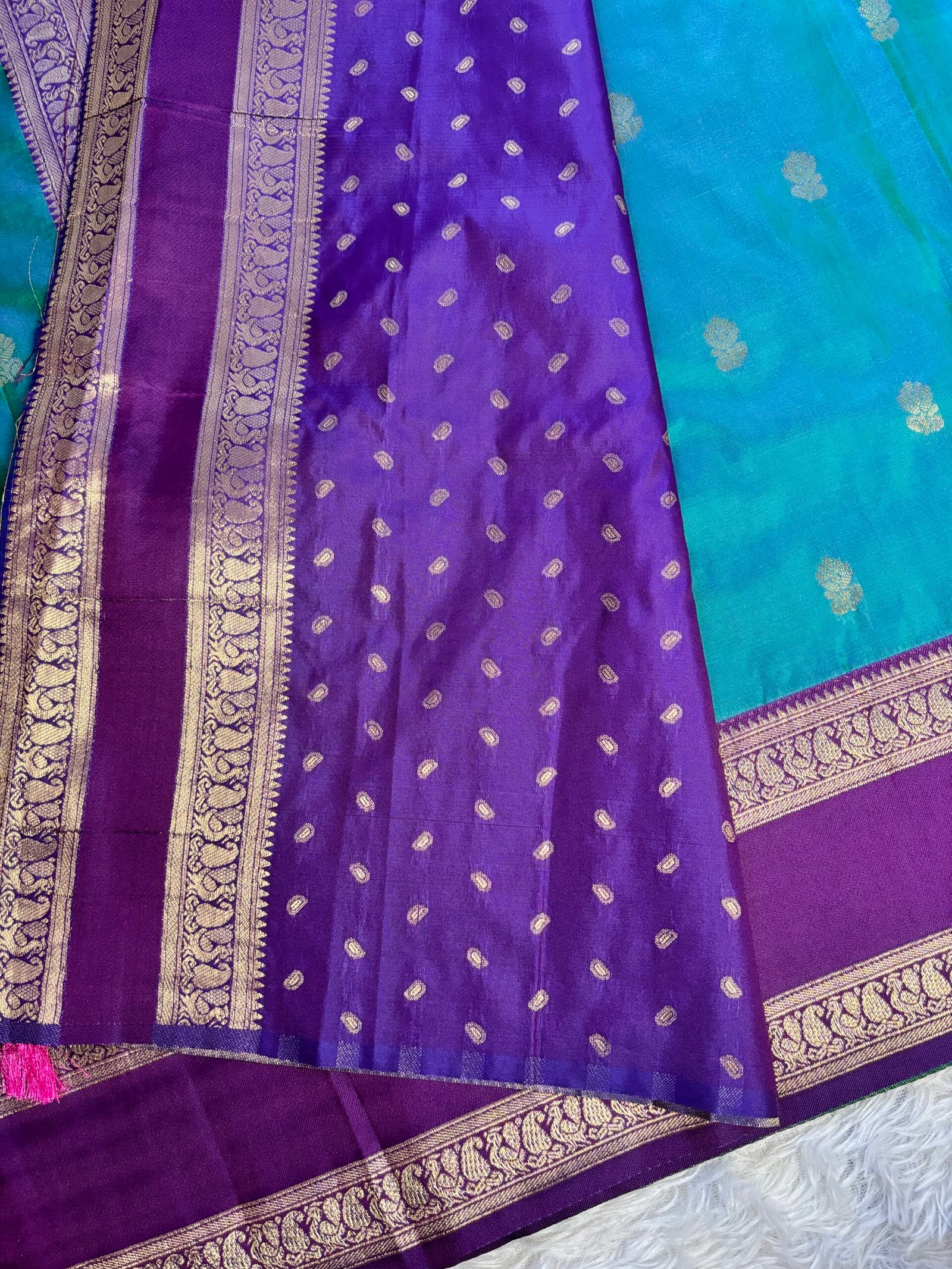 RCJ2816 - Dual toned Rama green with Purple - Image 4