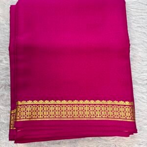 SL036- Pure Mysore crepe silk saree