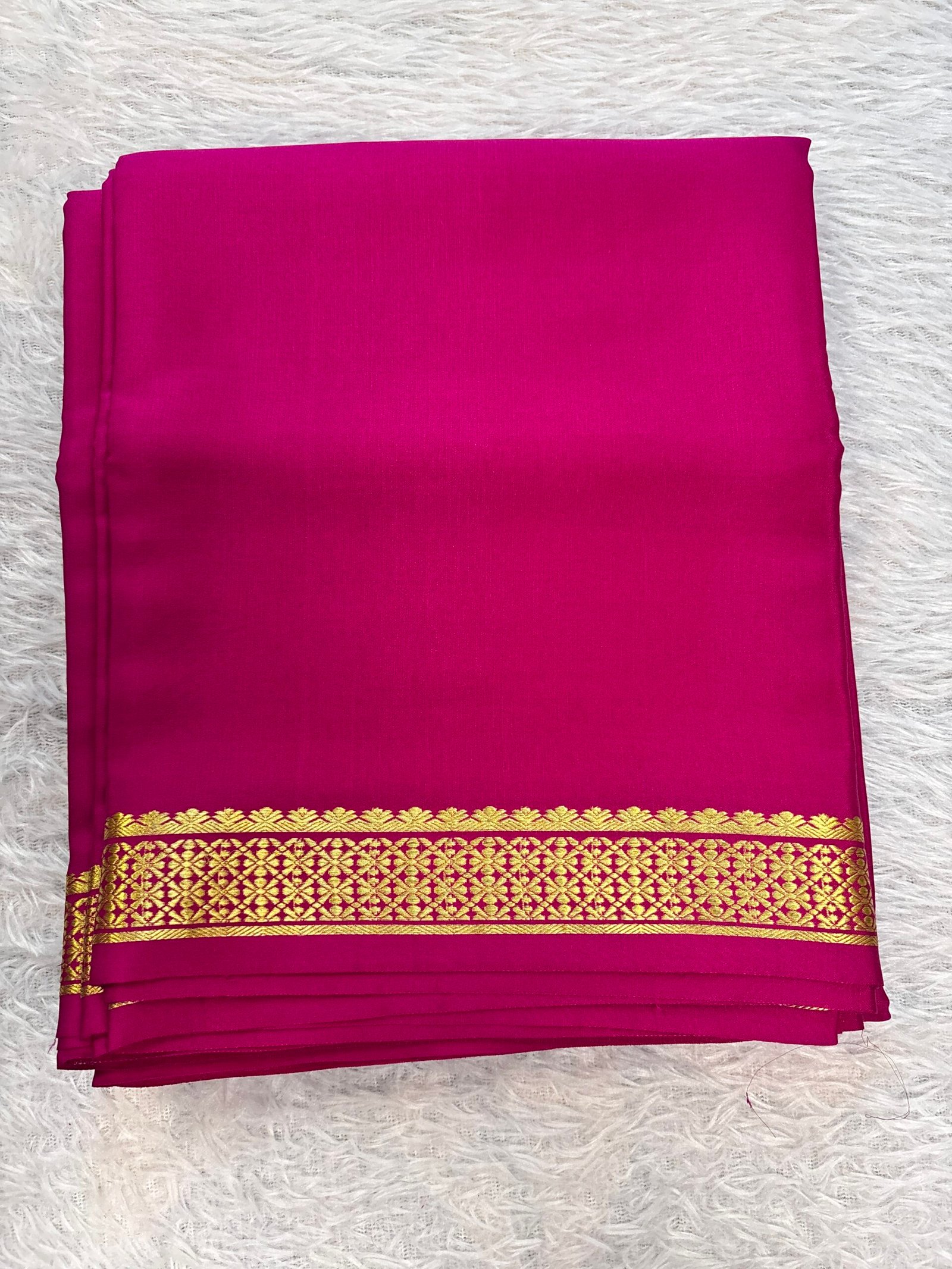 SL036- Pure Mysore crepe silk saree