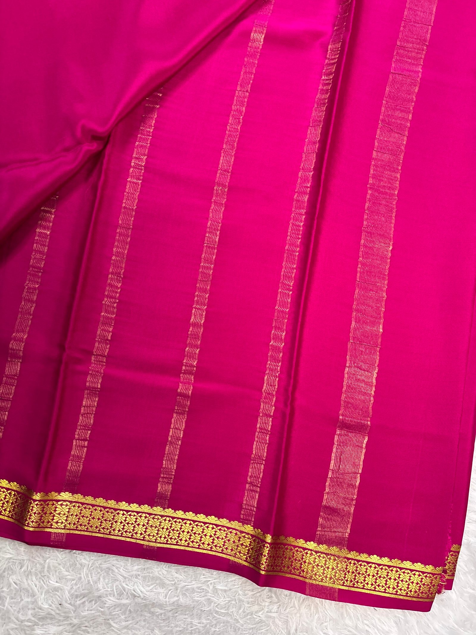 SL036- Pure Mysore crepe silk saree - Image 3